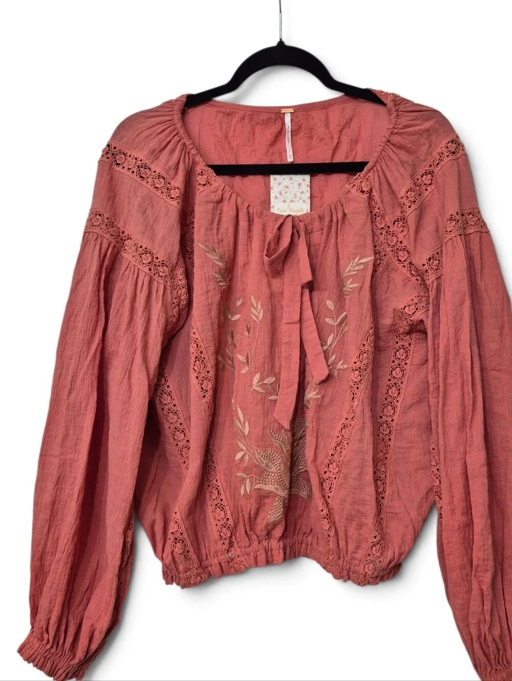 Free People NWT Maria Maria Lace Athena Blouse XS Retails  $128